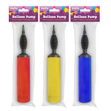 Balloon Pump Assorted Colours
