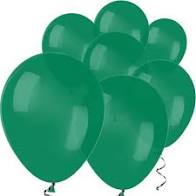 10INCH LATEX BALLOONS 10PK Forest Green