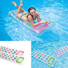 BEACH SWIMMING POOL LOUNGER LILO AIR BED 74" X 28"
