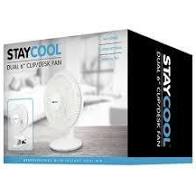 Stay Cool Dual Clip/Desk Fan, 15cm