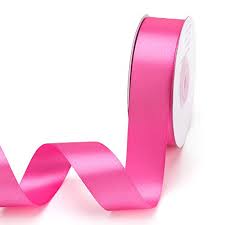 MAGENTA SATIN  RIBBON DOUBLE SIDED 10MM 5MTR POLY