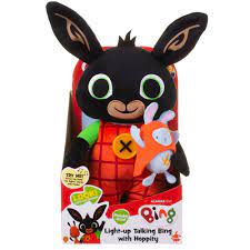 Light Up Talking Bing Soft Toy with Hoppity, 36cm