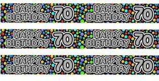 Happy 70th Birthday Foil BANNER