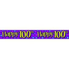 Happy 100th Birthday BANNER