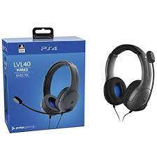 PDP Licensed LVL40 Stereo PS5, PS4 & PC Headset - Black