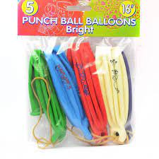 Pack of 5 Punch Ball Balloons