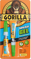 Gorilla Super Glue Gel 3g (Pack of 2)