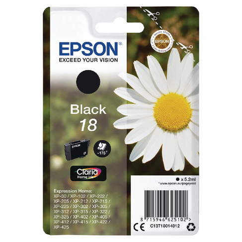 Epson 18 Black Ink Cartridge (Original)
