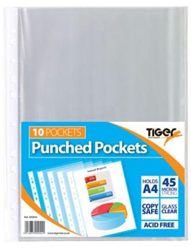 10 POCKETS PUNCHED POCKETS