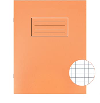 Silvine Exercise Book 5mm Squares 80 Pages 229x178mm Orange Ref EX105