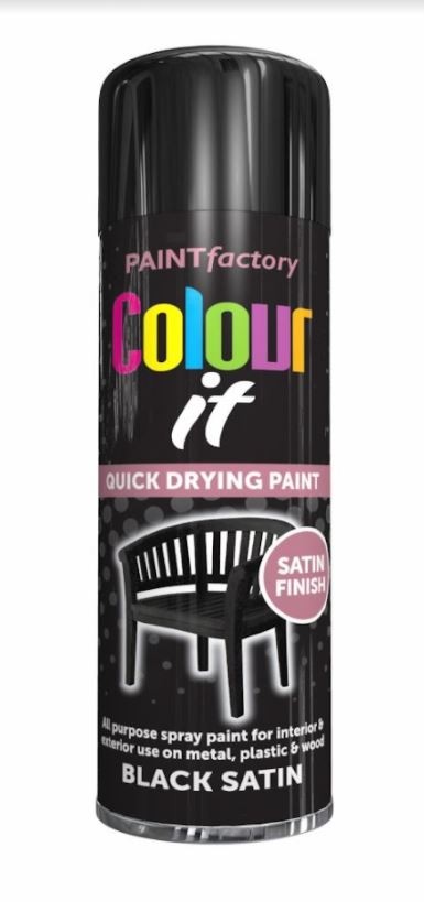Paint Factory Fluorescent Black Satin 200ml