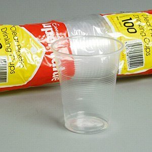Pack of 100 Clear 180cc Cups
