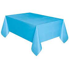 2pk Essential folded paper table cover blue 90 x 90
