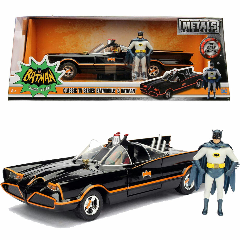 1966 and 1989 Batmobiles Free Wheeling Die Cast 1:32 Scale Toys Master Toys and Novelties 2 Pc Set 