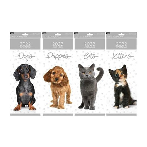 Super Slim Calendar Dogs and Puppies 2022