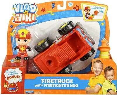 Vlad & Niki Fire Truck  Racer With Firefighter Niki