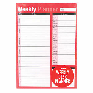 A4 Weekly Desk Planner and Things to Do 52 Sheets