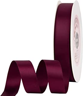 SATIN RIBBON DOUBLE SIDED 100MM 5MTR BURGUNDY