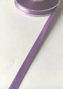 LILAC SATIN RIBBON DOUBLE SIDED 15MM 5MTR POLY