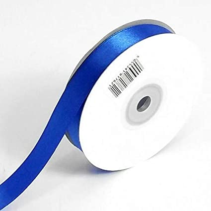 BLUE SATIN RIBBON DOUBLE SIDED 10MM 5MTR POLY