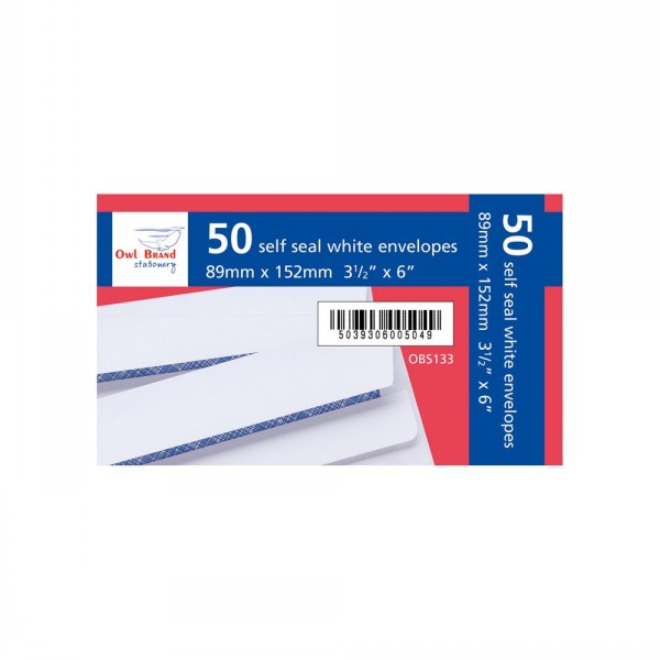 Envelopes 3½" x 6 White Self Seal
