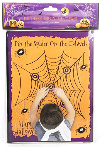 Pin The Spider On The Cobweb Halloween Party Game