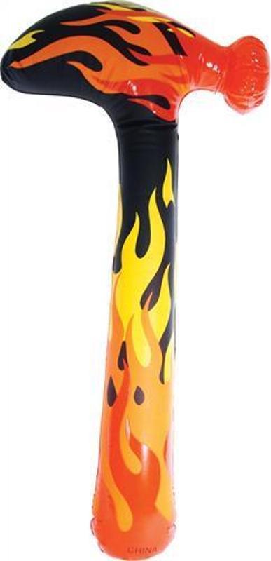 60CM INFLATABLE FLAMING HAMMER