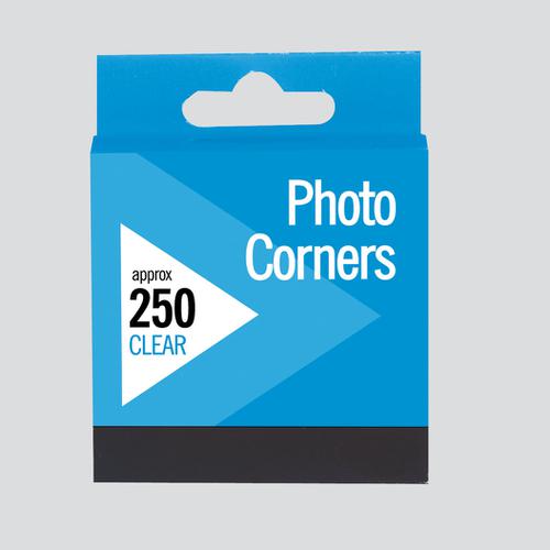 PHOTO CORNERS CLEAR 250PCS APPROX