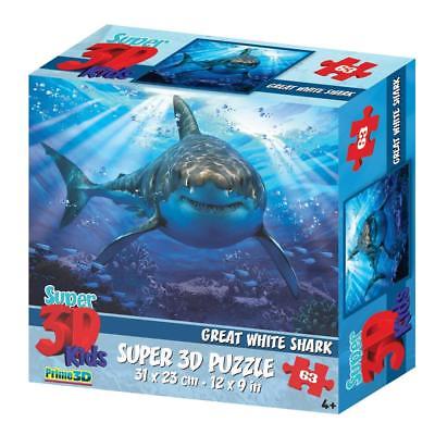 GREAT WHITE SHARK 63PC 3D PUZZLES