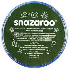 Snazaroo Dark Green Face and Body Make-Up 18ml