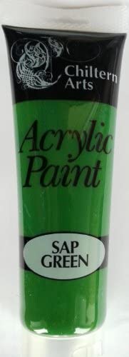 Chiltern Arts Acrylic Sap Green Paint - 120ml Tubes