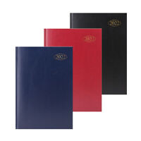 A5 HARD BACK DIARY WEEK TO VIEW 2022 ASSORTED COLORS