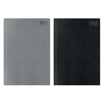 A5 Diary Day A Page Luxury Contract Diary Black or Silver