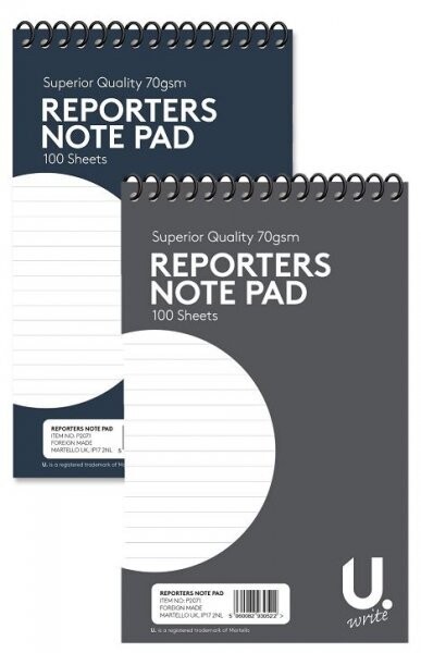 Reporters Note Pad 5x8 70gsm Assorted 1