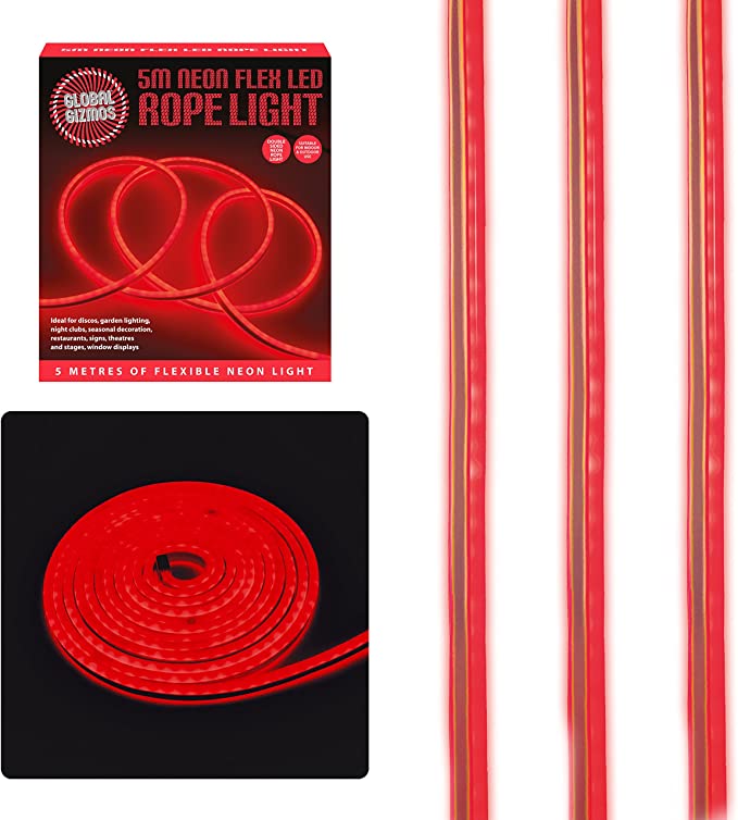 5m neon flex led rope light red