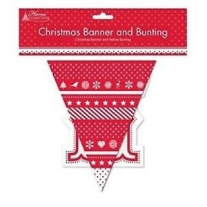 Merry Christmas Banner And Bunting Set