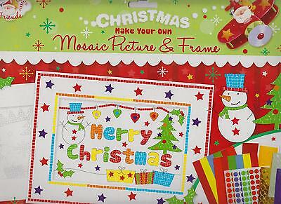 Make Your Own Christmas Mosaic Picture & Frame