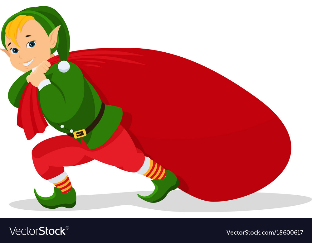 Elf Christmas sack