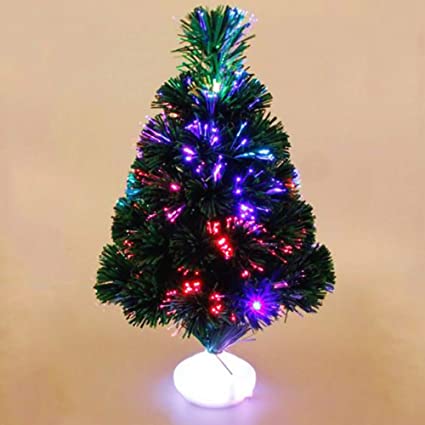 LED FIBRE OPTIC CHRISTMAS SCENE TREE