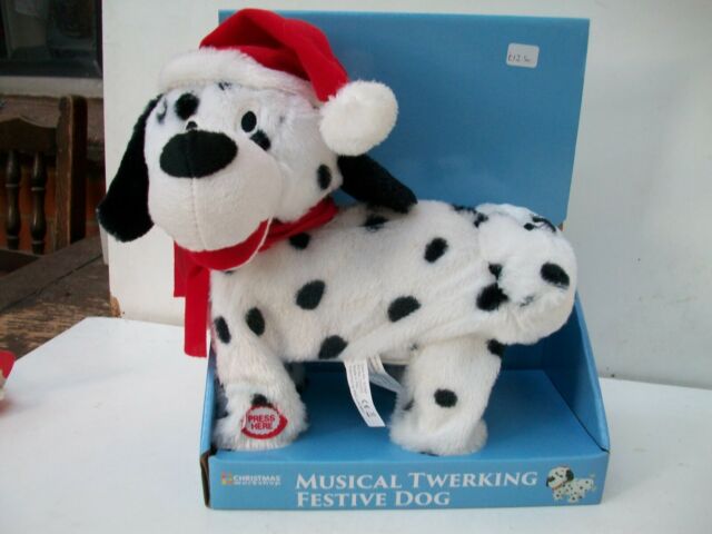 CHRISTMAS MUSICAL TWERKING DALMATIAN DOG ANIMATED PLUSH DANCING TOY NOVELTY