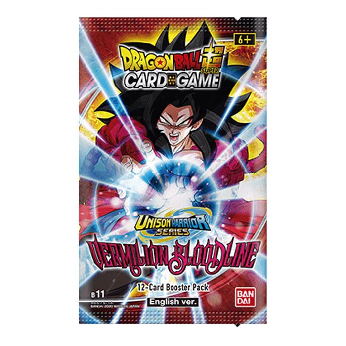 Dragon Ball Super CG Booster Pack UW02 B11 Unison Warrior Series Vermilion Bloodline