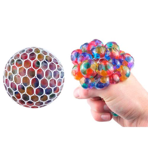 MESH BALL WITH BEADS ASSORTED