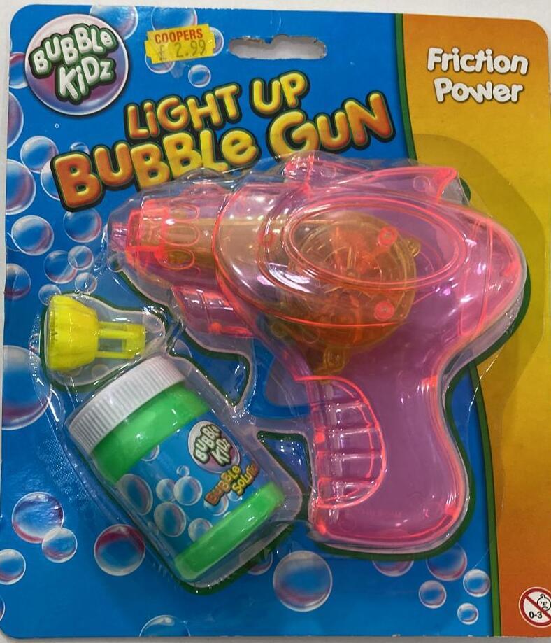 Bubble Kidz Light up Bubble Gun {Friction Power}